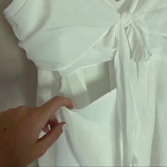 Hello Molly Mini Cut Out Dress White - Picture 4 of 9